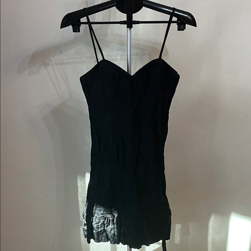 NWT Richard Chai Love Chic Black Bra Top Shift Dress